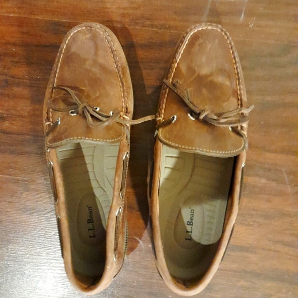 NWOT LL Bean Handsewn Camp Moccasins, size 10 - Picture 4 of 7